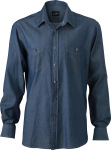 James & Nicholson – Men's Denim Shirt besticken und bedrucken lassen