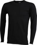 James & Nicholson – Men's Long-Sleeved Medium besticken und bedrucken lassen