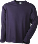 James & Nicholson – Men's Long-Sleeved Medium for embroidery and printing