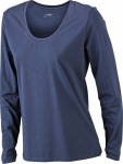 James & Nicholson – Ladies' Stretch Shirt Long-Sleeved for embroidery and printing