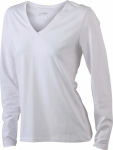 James & Nicholson – Ladies' Stretch V-Shirt Long-Sleeved hímzéshez és nyomtatáshoz