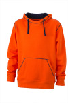 James & Nicholson – Men´s Lifestyle Hoody hímzéshez és nyomtatáshoz