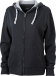James & Nicholson – Ladies´ Lifestyle Zip-Hoody for embroidery and printing