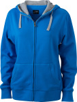 James & Nicholson – Ladies´ Lifestyle Zip-Hoody for embroidery and printing