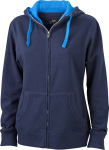James & Nicholson – Ladies´ Lifestyle Zip-Hoody for embroidery and printing