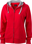 James & Nicholson – Ladies´ Lifestyle Zip-Hoody for embroidery and printing