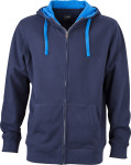 James & Nicholson – Men´s Lifestyle Zip-Hoody for embroidery and printing