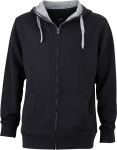 James & Nicholson – Men´s Lifestyle Zip-Hoody for embroidery and printing