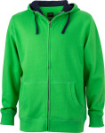 James & Nicholson – Men´s Lifestyle Zip-Hoody for embroidery and printing