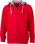 James & Nicholson – Men´s Lifestyle Zip-Hoody for embroidery and printing