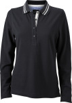 James & Nicholson – Ladies' Polo Long-Sleeved besticken und bedrucken lassen