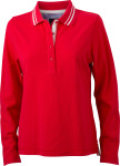 James & Nicholson – Ladies' Polo Long-Sleeved for embroidery and printing