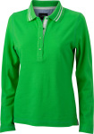 James & Nicholson – Ladies' Polo Long-Sleeved for embroidery and printing