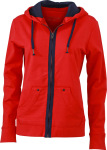 James & Nicholson – Ladies´ Urban Hooded Sweat Jacket for embroidery and printing