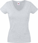 Fruit of the Loom – Lady-Fit Valueweight V-Neck T besticken und bedrucken lassen