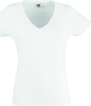 Fruit of the Loom – Lady-Fit Valueweight V-Neck T besticken und bedrucken lassen