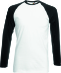 Fruit of the Loom – Long Sleeve Baseball T for embroidery and printing