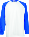 Fruit of the Loom – Long Sleeve Baseball T for embroidery and printing