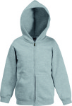 Fruit of the Loom – Kids Hooded Sweat-Jacket hímzéshez és nyomtatáshoz