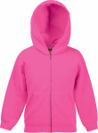 Fruit of the Loom – Kids Hooded Sweat Jacket hímzéshez és nyomtatáshoz