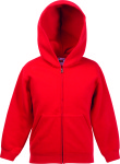 Fruit of the Loom – Kids Hooded Sweat Jacket besticken und bedrucken lassen
