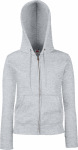 Fruit of the Loom – Lady-Fit Hooded Sweat Jacket for embroidery and printing
