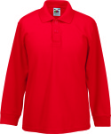 Fruit of the Loom – Kids Polo 65/35 Longsleeve for embroidery and printing