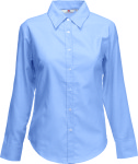 Fruit of the Loom – Lady-Fit Long Sleeve Oxford Blouse for embroidery and printing