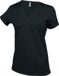 Kariban – Electra Damen T-Shirt mit V-Ausschnitt besticken und bedrucken lassen