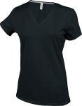 Kariban – Damen Kurzarm V-Ausschnitt T-Shirt besticken und bedrucken lassen