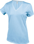 Kariban – Damen Kurzarm V-Ausschnitt T-Shirt zum besticken und bedrucken