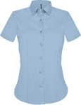 Kariban – Pflegeleichte Damen Kurzarm Stretch Bluse besticken und bedrucken lassen