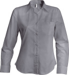 Kariban – Pflegeleichte Damen Langarm Oxford Bluse besticken und bedrucken lassen