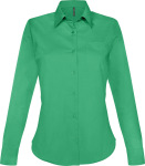 Kariban – Jessica - Ladies Long Sleeve Easy Care Polycotton Poplin Shirt for embroidery and printing