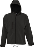 SOL’S – Mens Hooded Softshell Jacke Replay besticken und bedrucken lassen