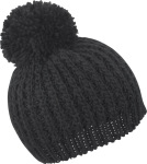 Result – Knitted Flute Pom Pom Hat for embroidery