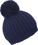 Result – Knitted Flute Pom Pom Hat for embroidery