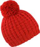 Result – Knitted Flute Pom Pom Hat for embroidery