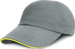 Result – Junior Heavy Brushed Cotton Cap (Sandwich-Schild) besticken lassen