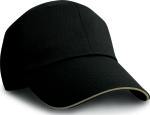 Result – Herringbone Cap with Sandwich Peak hímzéshez