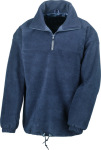 Result – 1/4 Zip Fully Lined Fleece Top for embroidery