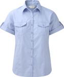 Russell – Bluse mit krempelbaren kurzen Ärmeln besticken und bedrucken lassen