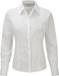 Russell – Ladies Long Sleeve PolyCotton Easy Care Fitted Poplin Shirt for embroidery and printing