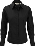 Russell – Ladies Long Sleeve PolyCotton Easy Care Fitted Poplin Shirt for embroidery and printing