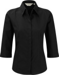 Russell – Ladies 3/4 Sleeve PolyCotton Easy Care Fitted Poplin Shirt for embroidery and printing