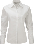 Russell – Ladies Long Sleeve Pure Cotton Easy Care Poplin Blouse for embroidery and printing