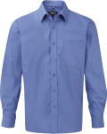 Russell – Langarm Popeline-Hemd (100% Baumwolle) besticken und bedrucken lassen