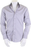Kustom Kit – Mens Contrast Premium Oxford Shirt Long Sleeve besticken und bedrucken lassen