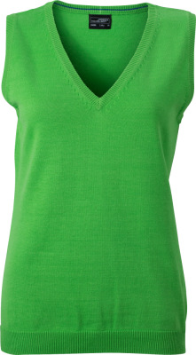 James & Nicholson - Damen V-Neck Pullunder (green)