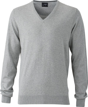 James & Nicholson - Herren Pullover (light-grey-melange)